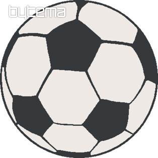 Dětský kulatý koberec PLAY fotbalový míč