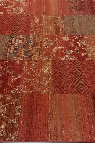 Luxusní vlněné koberce ROYAL PATCHWORK red