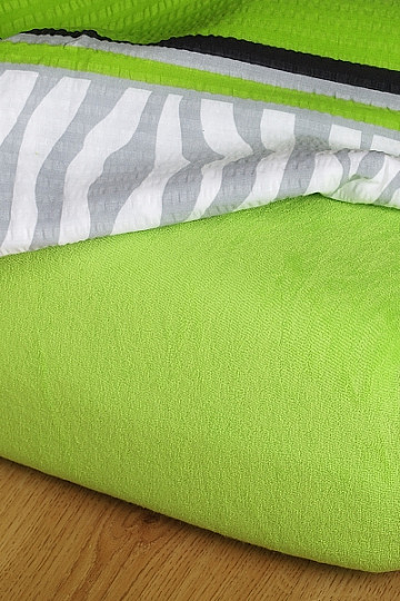 Froté prostěradlo barva kiwi