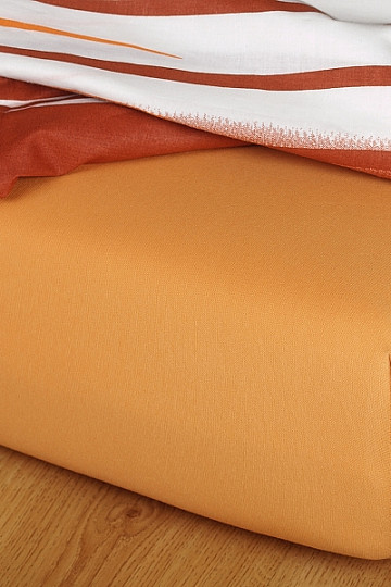 Jersey prostěradlo barva karamel