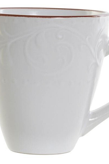 Hrnek WHITE RELIEF 325ml bílý