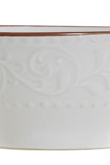 Miska WHITE RELIEF 14.7x7.7cm bílá