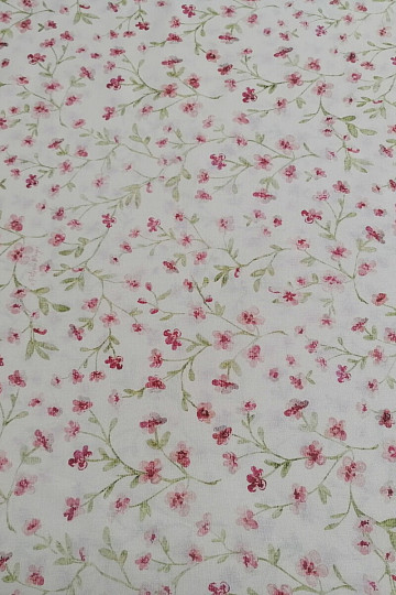 Bavlněná látka Mini sakura růžová