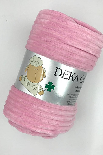 deka z mikrovlákna EXTRA MĚKKÁ OVEČKA manžestr - růžová