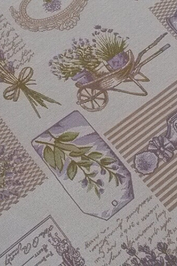 Gobelínový ubrus, šál LAVANDER