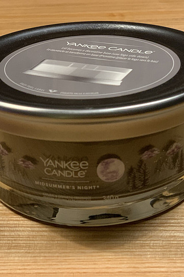 svíčka YANKEE CANDLE vůně MIDSUMMER´S NIGHT TUMBER STŘEDNÍ 5 KNOTŮ