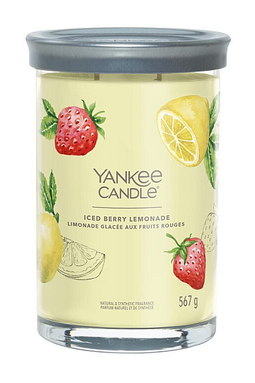 svíčka YANKEE CANDLE vůně ICED BERRY LEMONADE TUMBER VELKÝ 2 knoty