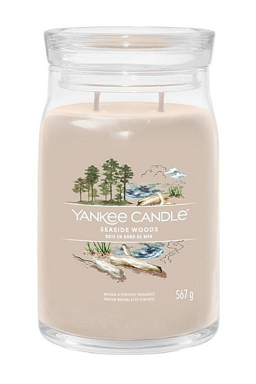 svíčka YANKEE CANDLE vůně SEASIDE WOODS SKLO VELKÉ 2 knoty