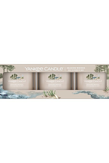 svíčka YANKEE CANDLE vůně SEASIDE WOODS SADA 3 kusů