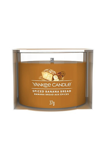 svíčka YANKEE CANDLE vůně SPICED BANANA BREAD sklo 37g