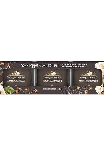 svíčka YANKEE CANDLE vůně VANILLA BEAN ESPRESO SADA 3 kusů