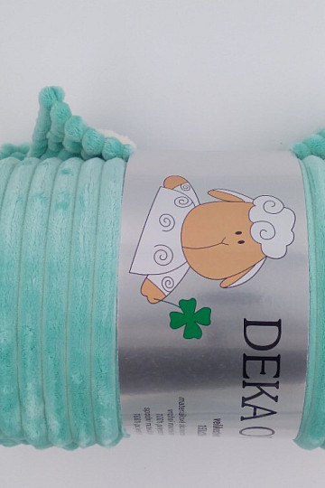 deka EXTRA měkká ovečka - manžestr MENTOLOVÁ 150x200