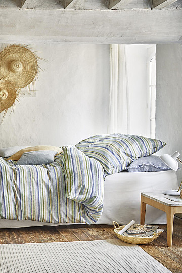IRISETTE luxusní jemný krep EASY 8513-30 zelené pruhy