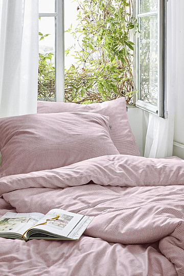 IRISETTE luxusní jemný krep EASY 8514-60 růžové pruhy
