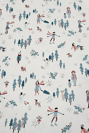 Bavlněná látka ZIMNÍ RELAX