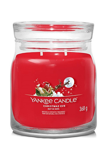 svíčka YC vůně CHRISTMAS EVE SKLO STŘEDNÍ 2 knoty