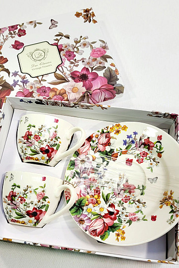 Šapo set VINTAGE FLOWERS