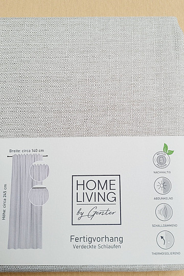 Luxusní hotový závěs HOME LIVING béžovo šedá