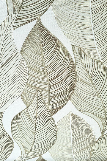 Dekorační látka MAXI LISTY sv. zelené