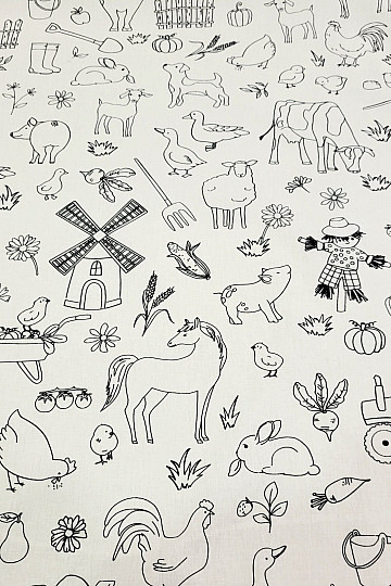 Látka na malování FARMA