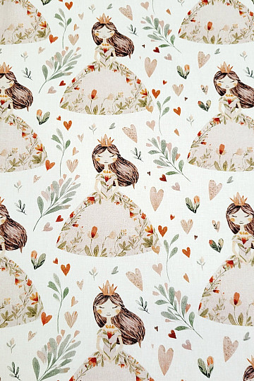 Bavlněná látka ZASNĚNÁ PRINCEZNA