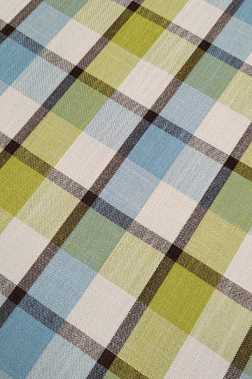 Dekorační látka ATILA MODRO ZELENÁ