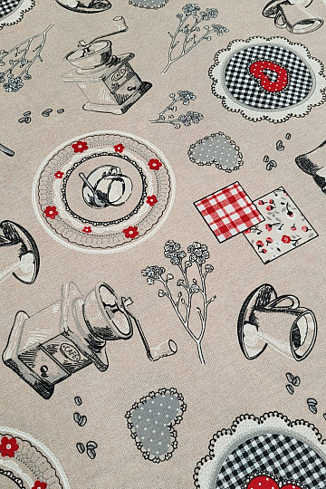 Dekorační látka VŮNĚ KÁVY