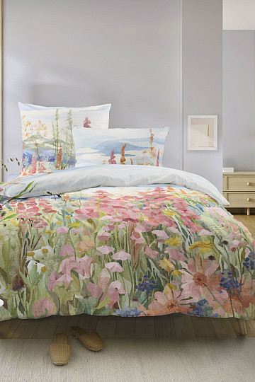 IRISETTE luxusní bavlněný satén WAVE 8689-90 Náprstníky