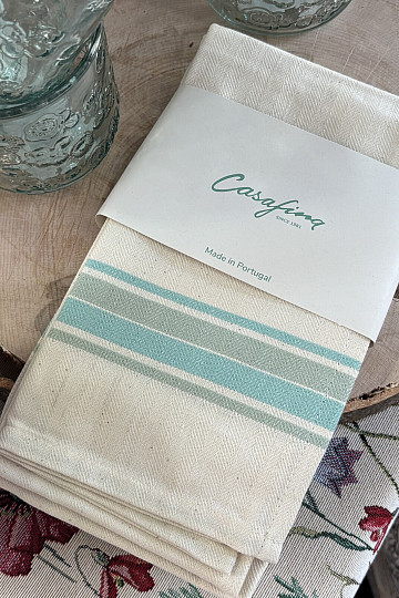 Utěrky FRENCH STRIPES AQUA 70x50 2ks