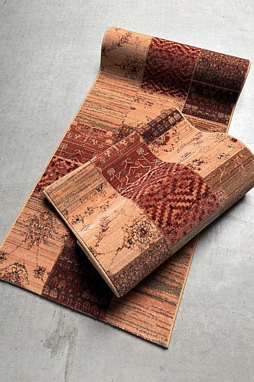 Luxusní vlněný běhoun ROYAL PATCHWORK cream
