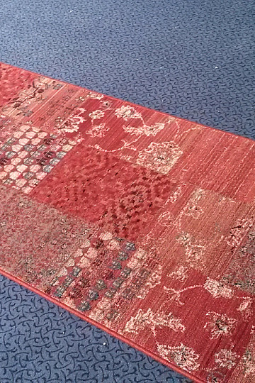 Luxusní vlněný běhoun ROYAL PATCHWORK red