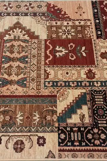 Luxusní vlněné koberce ROYAL PATCHWORK multi cream