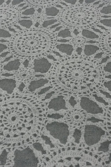 Dekorační látka KRAJKA šedá