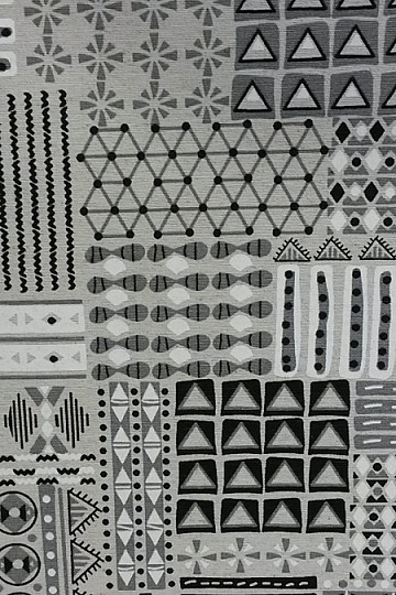 Dekorační látka GEO šedá