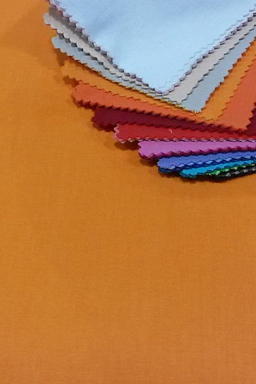 Bavlněná látka UNI oranžová svěží