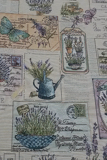 Gobelínová látka LAVENDER SEEDS GARDEN 3