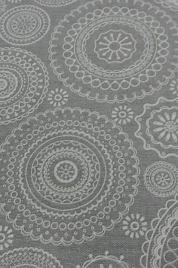Dekorační látka MANDALA FONDO šedá