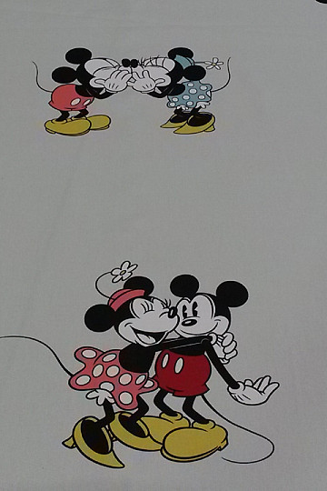 Dětská dekorační látka LOVE MINNIE