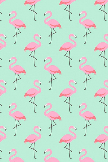 Bavlněná látka FLAMINGO tyrkys