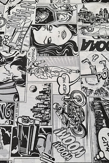 Dekorační látka KOMIKS SPACE