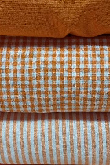 Dekorační látka oranžová uni cezalier 62