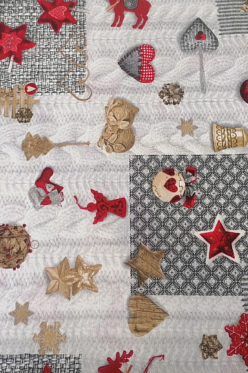 Dekorační látka NEVADA červená