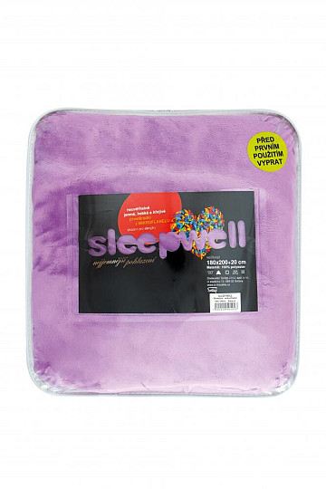 Prostěradlo mikroflanel SLEEP WELL LILA