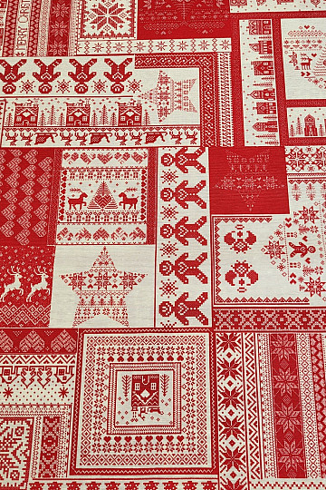 Vánoční dekorační látka ORNAMAYO