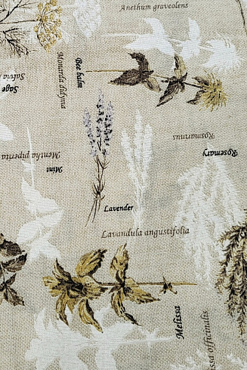 Dekorační látka BOTANICO hnědá