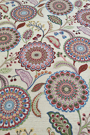 Gobelínová látka KVĚTY MANDALA ARCADIA
