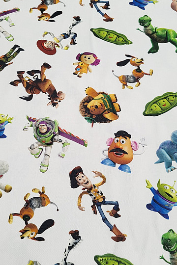 Dětská dekorační látka TOY STORY velké