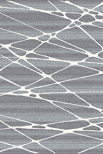Kusový koberec BOHO geometrický modrá / bílá