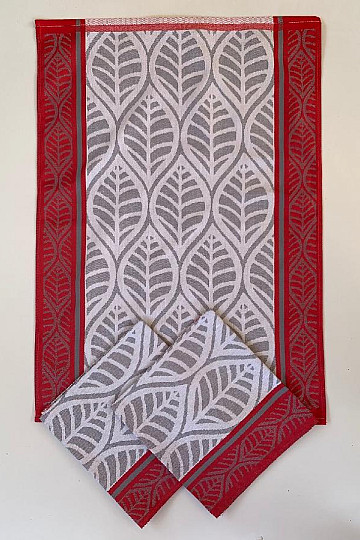 Utěrky LISTY ČERVENÉ 3 ks