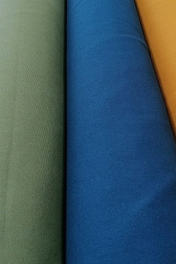 Bavlněná látka UNI KHAKI hrubá bavlna 220g